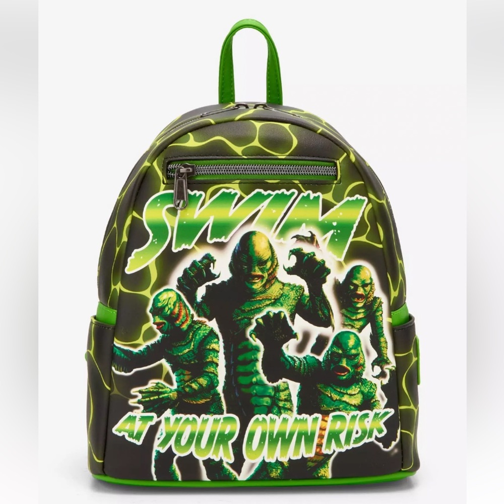 Loungefly Universal Monsters Creature From The Black Lagoon Collage Mini Backpac